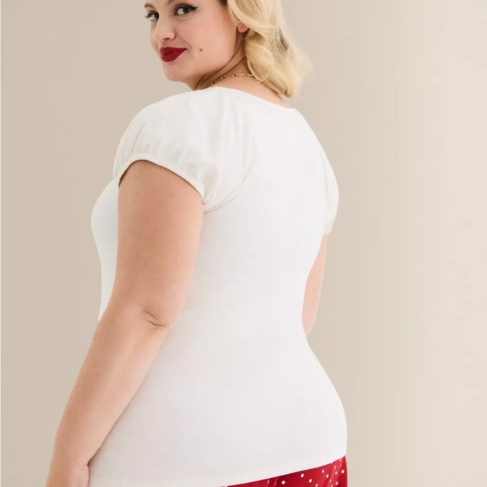 NWT Torrid Retro Chic Foxy Sweetheart Top - Picture 4 of 6